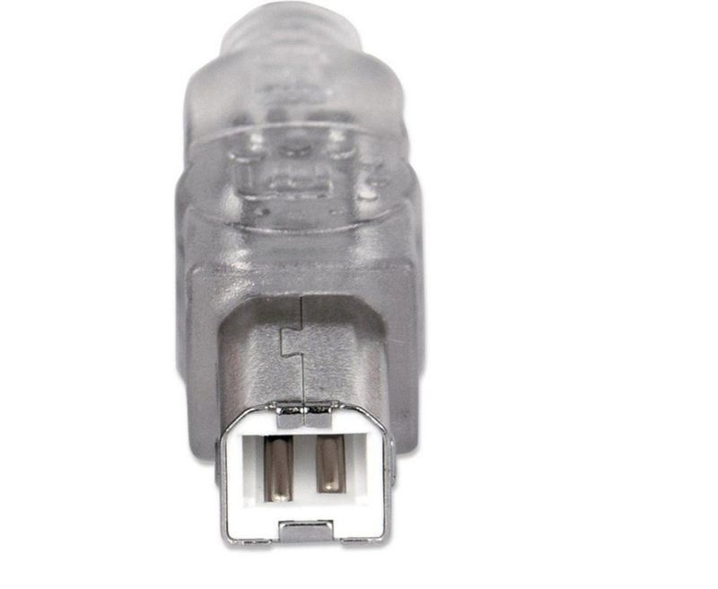 Cable USB MANHATTAN A macho/B macho de 3 m alta velocidad