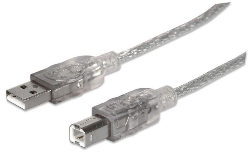 Cable USB MANHATTAN A macho/B macho de 3 m alta velocidad