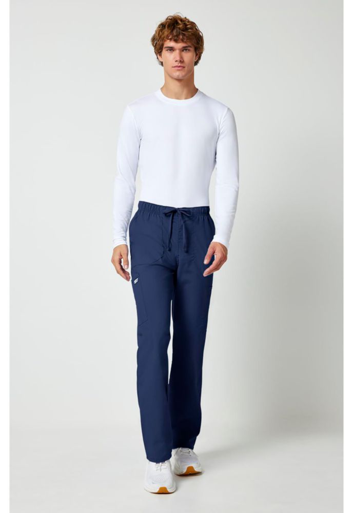 Pantalón de Scrubs Cherokee Navy XL de Pierna Entallada y Cargo
