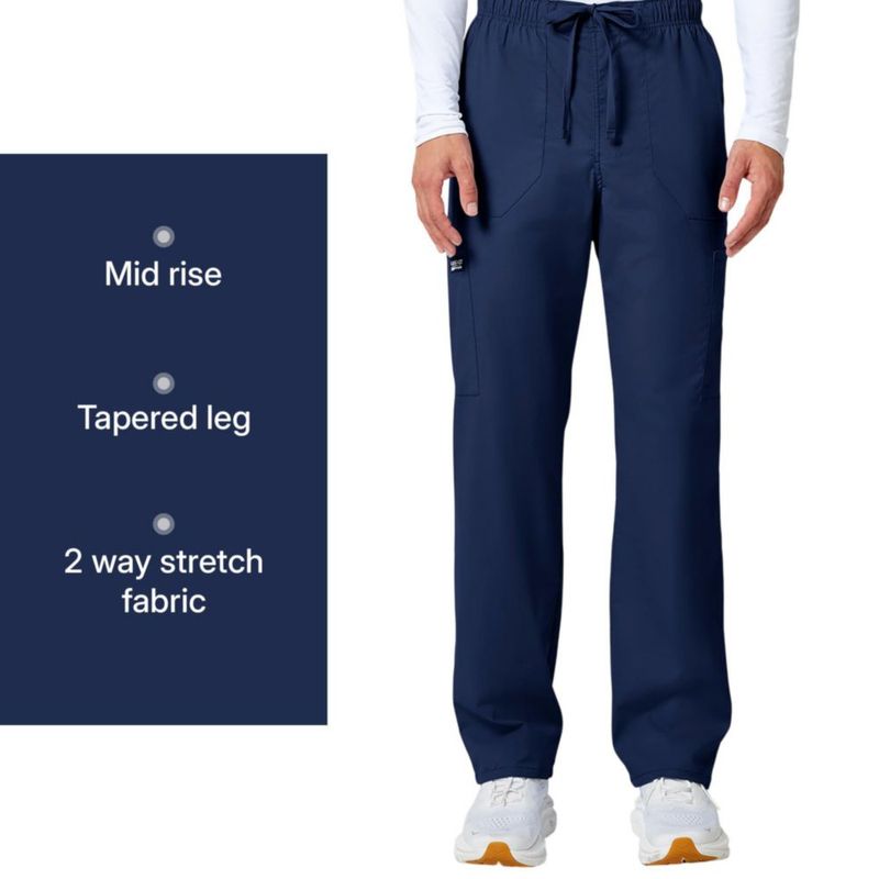 Pantalón de Scrubs Cherokee Navy XL de Pierna Entallada y Cargo