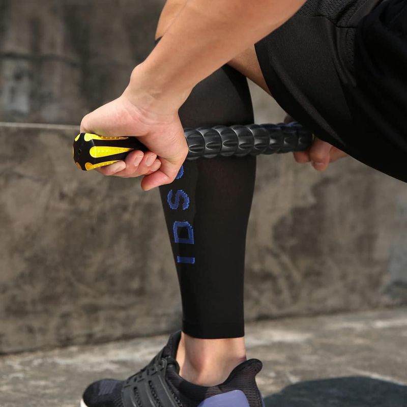 Rodillo Muscular IDSON 44 cm Negro y Amarillo