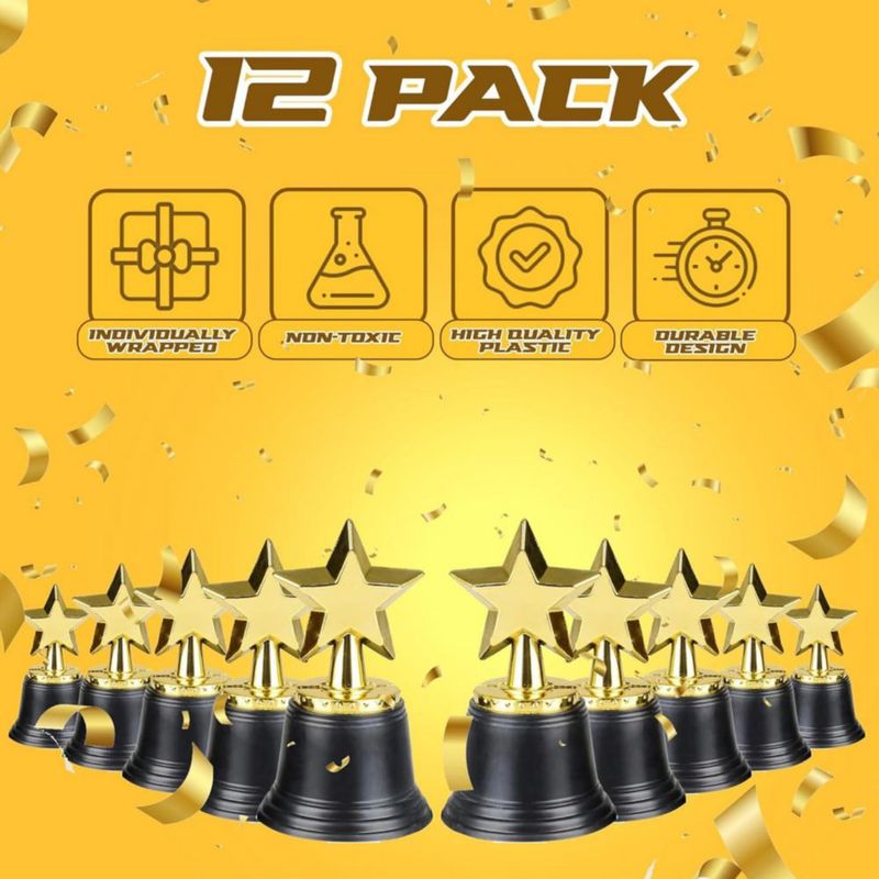 Trofeos Bedwina Estrella Dorada 11 cm - Pack de 12
