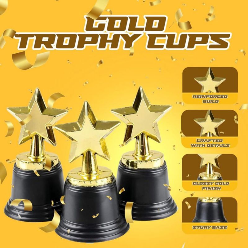 Trofeos Bedwina Estrella Dorada 11 cm - Pack de 12
