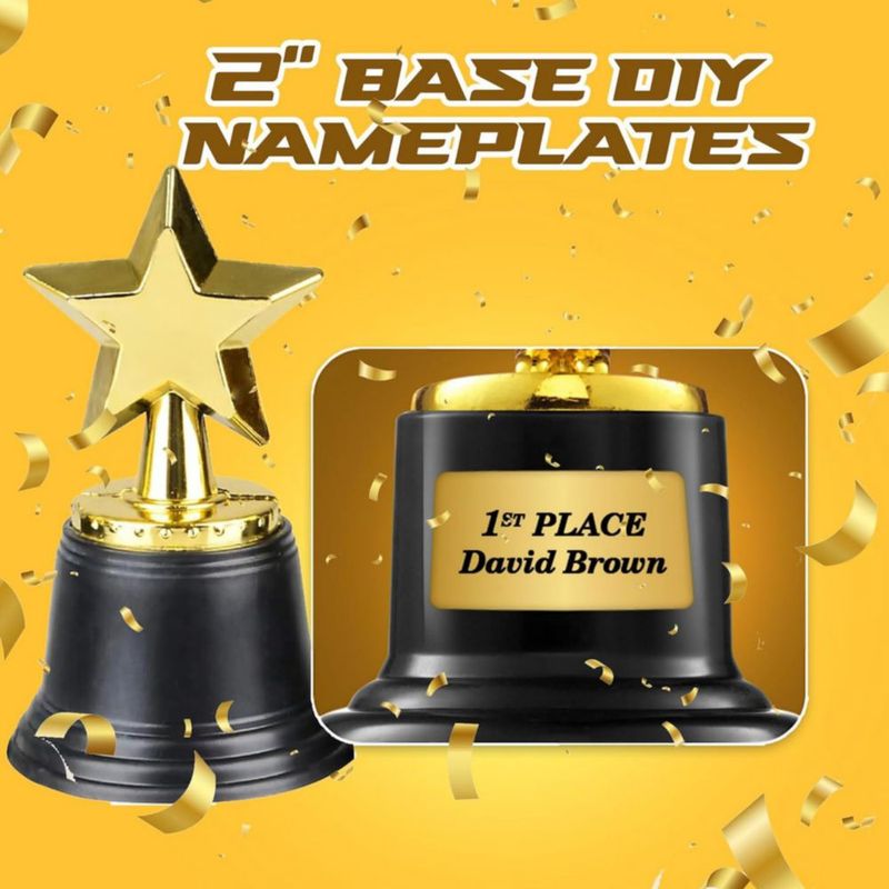 Trofeos Bedwina Estrella Dorada 11 cm - Pack de 12
