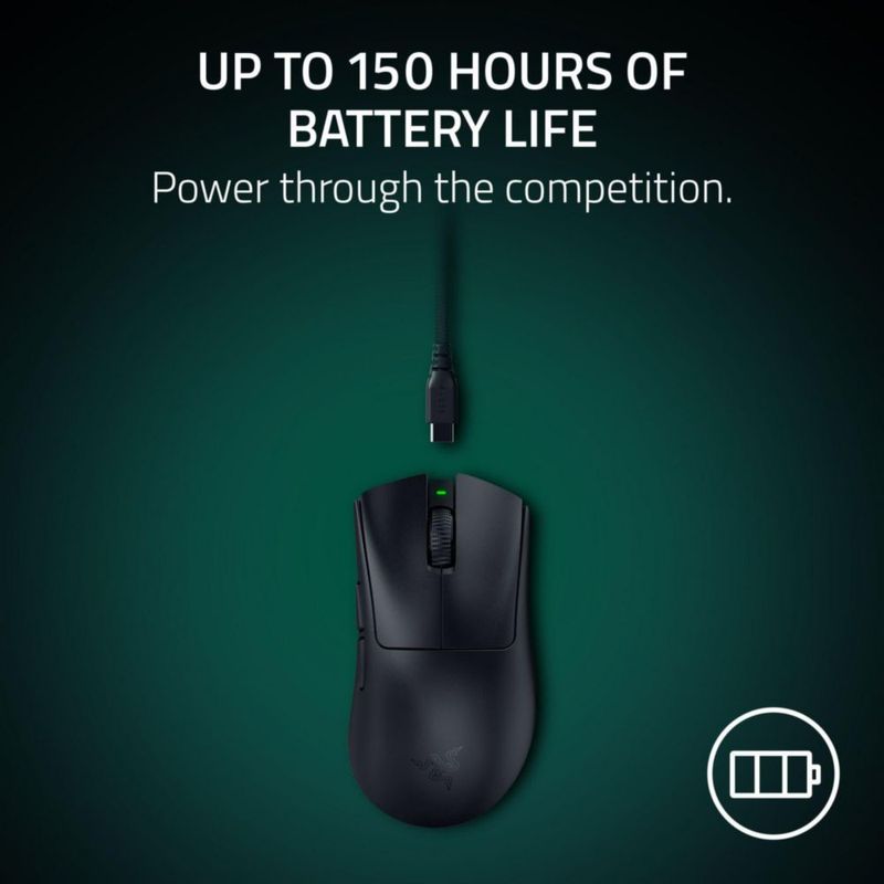 Ratón para juegos Razer DeathAdder V4 Pro Wireless 56 g negro