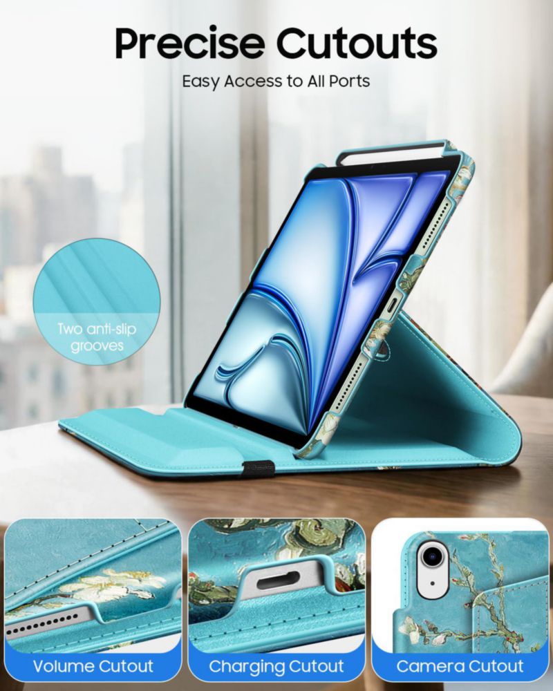 Funda FINTIE para iPad 11"/10.9" giratoria 360°