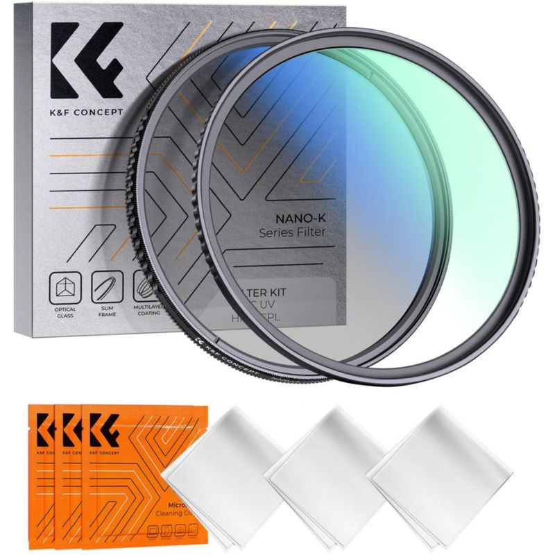 Kit de filtros K&F CONCEPT 58 mm UV CPL