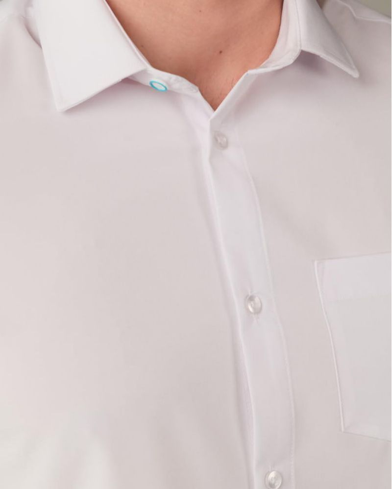 Camisa &COLLAR Slim Fit Blanca con Stretch y Sin Arrugas