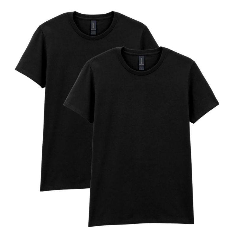 Camiseta Gildan 2 unidades negro XL