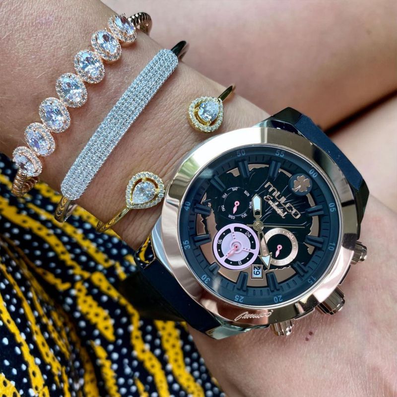 Reloj MULCO Enchanted Maple de cuarzo y acero inoxidable