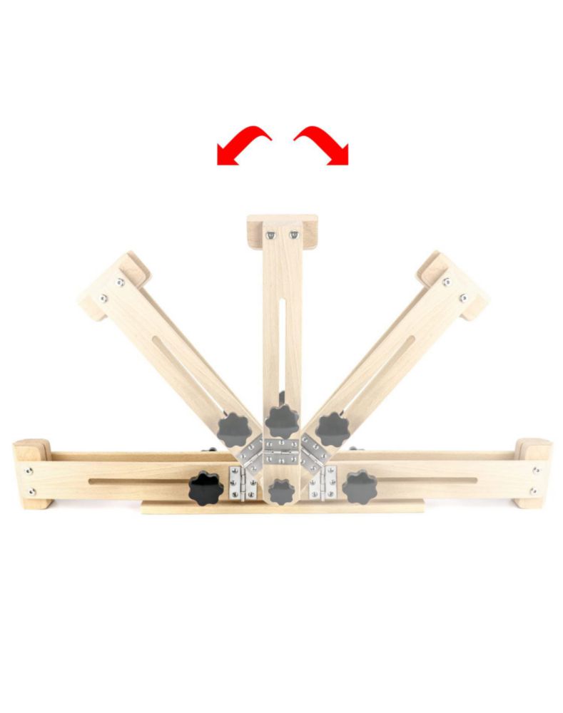 Caballo de Costura QWORK Plegable con Abrazadera de Madera