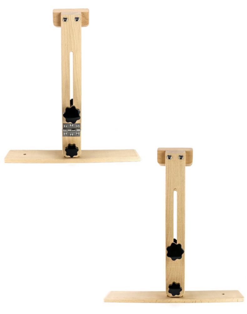 Caballo de Costura QWORK Plegable con Abrazadera de Madera