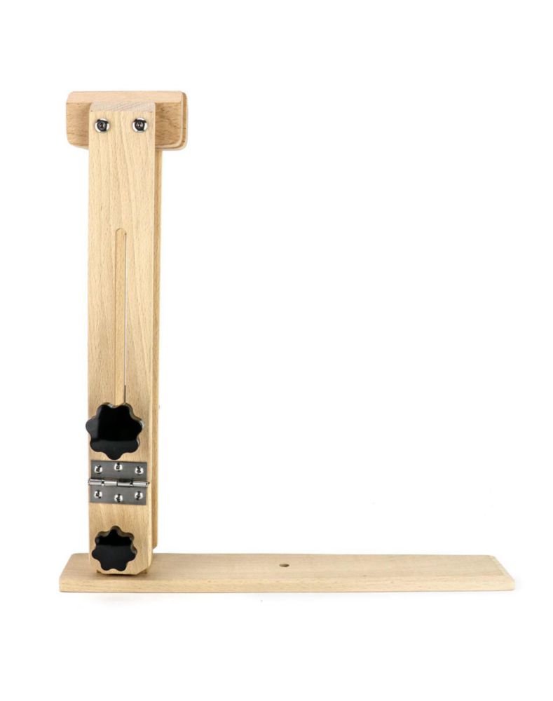 Caballo de Costura QWORK Plegable con Abrazadera de Madera