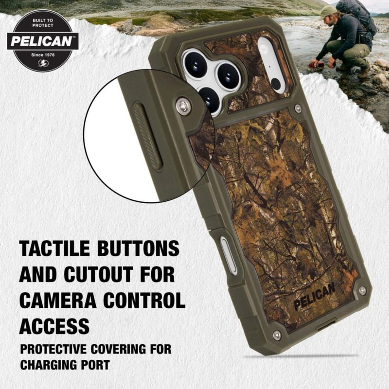 Funda Pelican para iPhone 18 Pro Max Hunter Camo