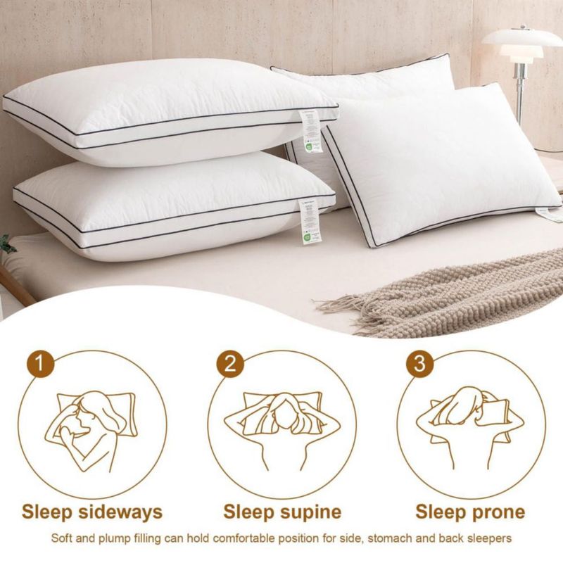 Almohadas BEDTOVA Estándar 4‑piezas Duro/Suave
