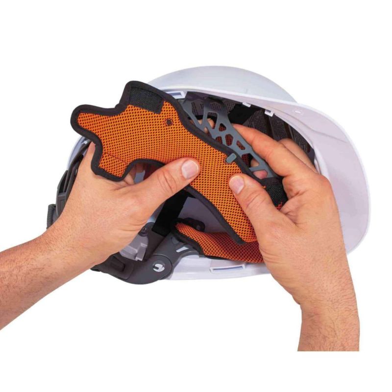 Banda de sudor para casco Ergodyne - paquete de 3 unidades - naranja