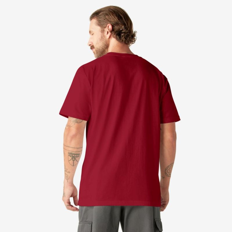 Camiseta Dickies 3XL Alto Rojo Inglés Cuello Redondo
