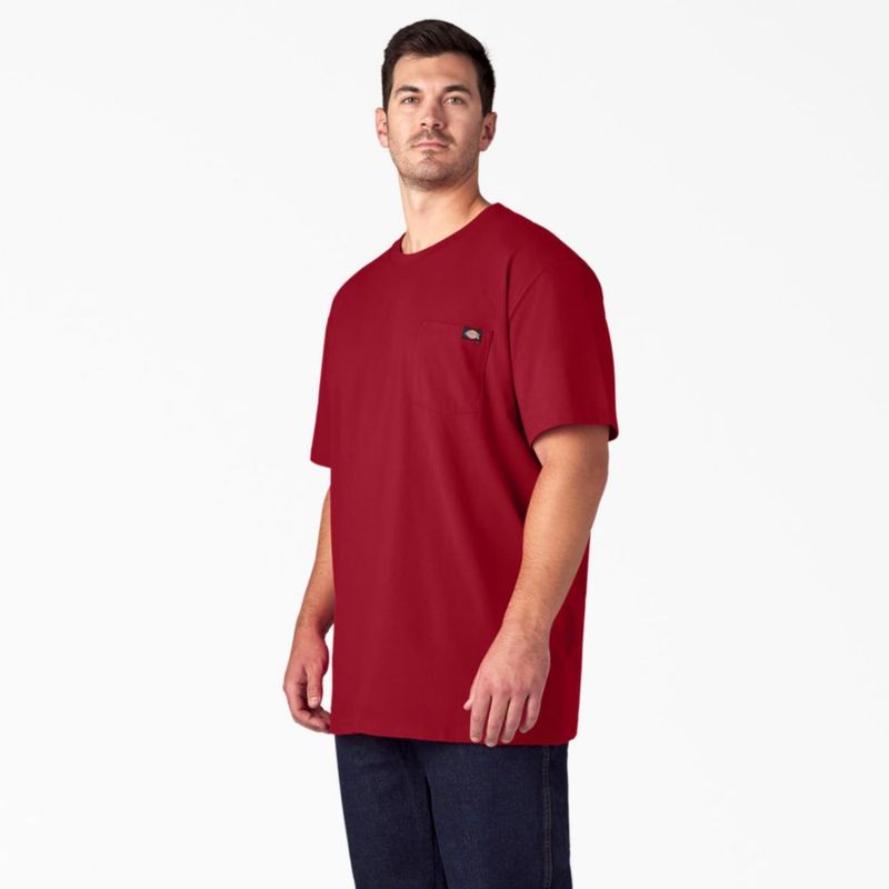 Camiseta Dickies 3XL Alto Rojo Inglés Cuello Redondo