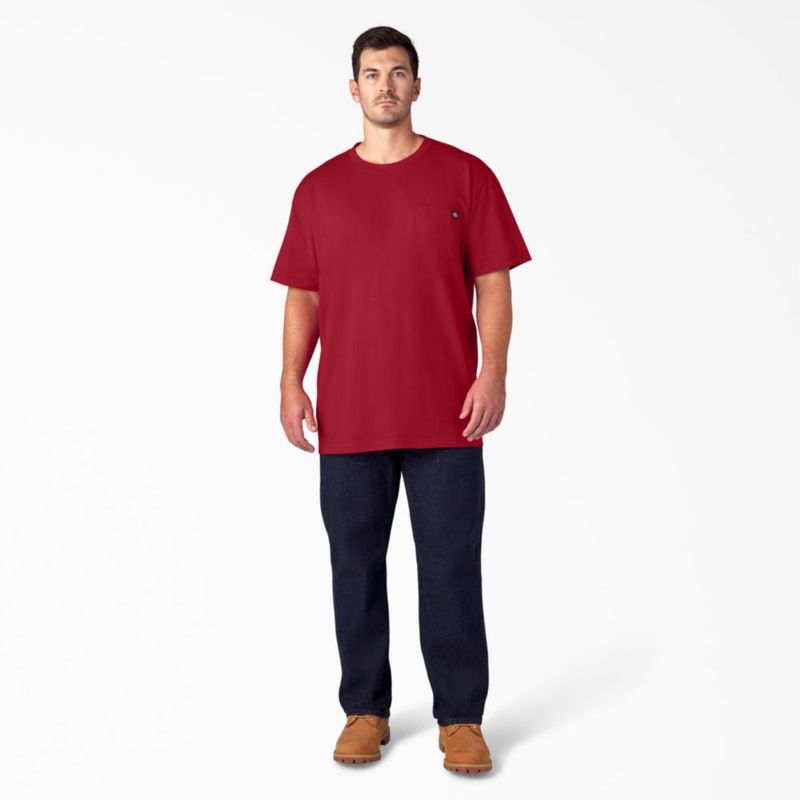 Camiseta Dickies 3XL Alto Rojo Inglés Cuello Redondo