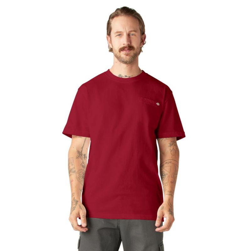 Camiseta Dickies 3XL Alto Rojo Inglés Cuello Redondo