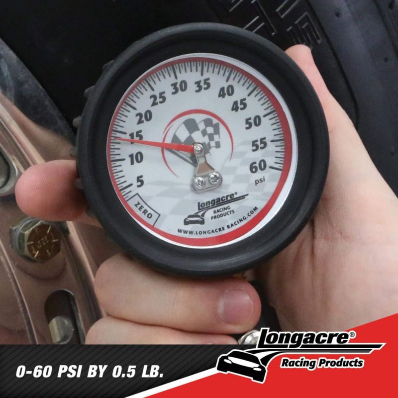 Manómetro de Neumáticos Longacre 6 cm 0‑60 PSI