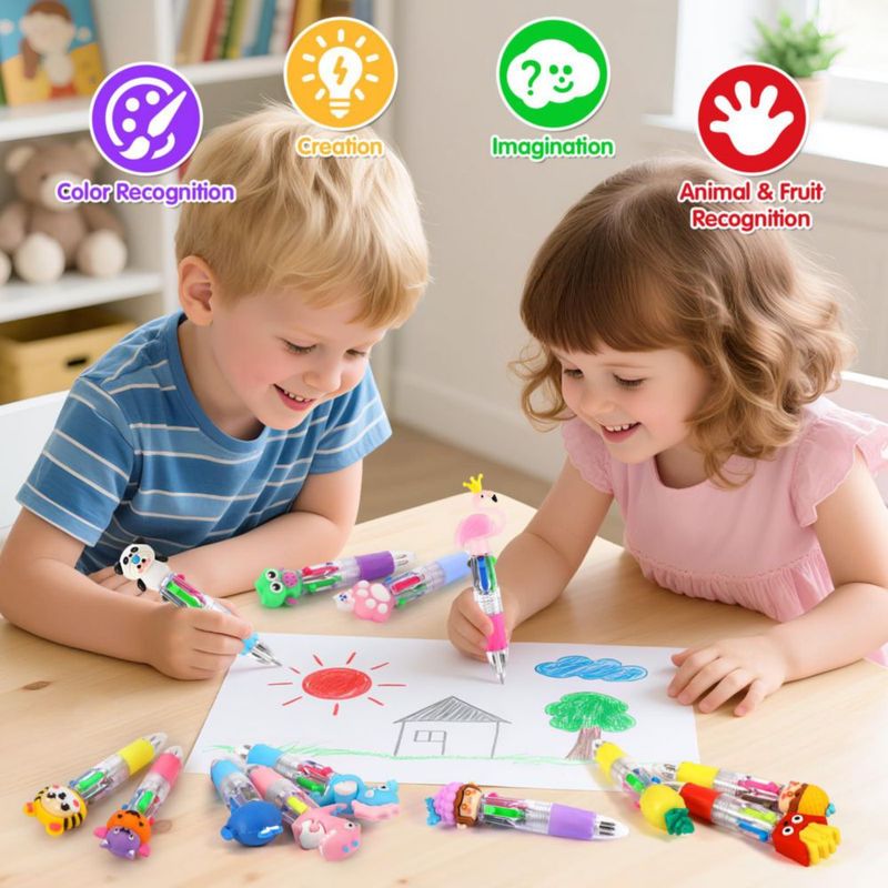 Bolígrafos multicolores arscniek 100 uds 4 en 1 05 mm