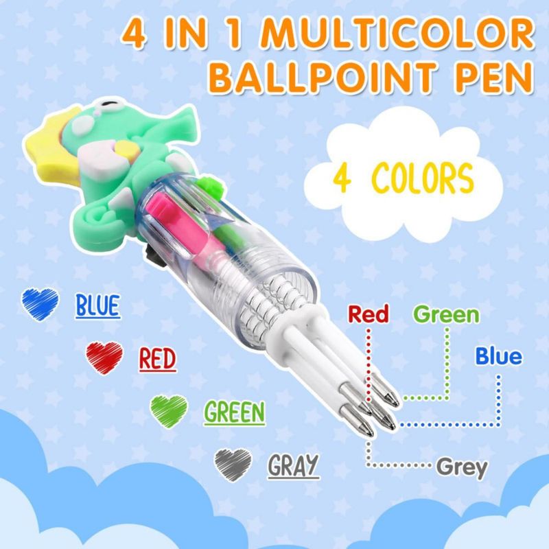 Bolígrafos multicolores arscniek 100 uds 4 en 1 05 mm