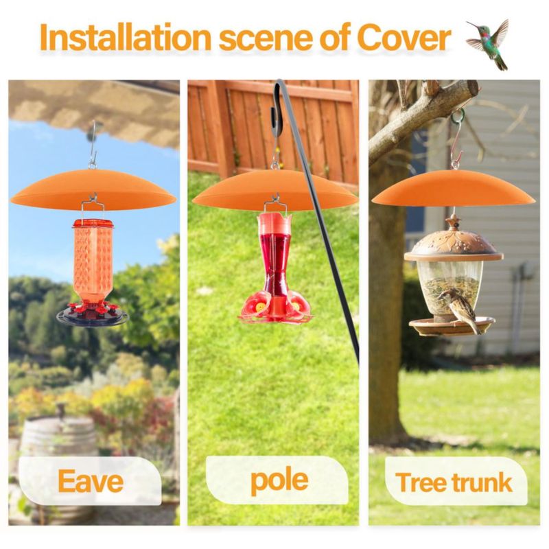 Cobertura de sombra para comedero de colibríes andergi 33 cm terracota – 1 unidad