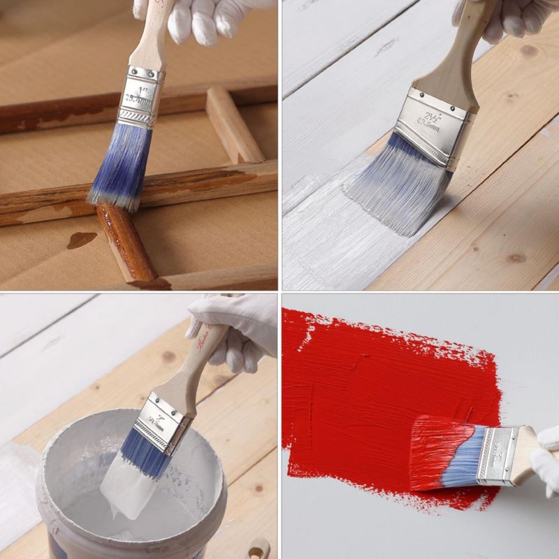 Pincel de pintura Bates Choice 5 cm 12 piezas con mango de madera