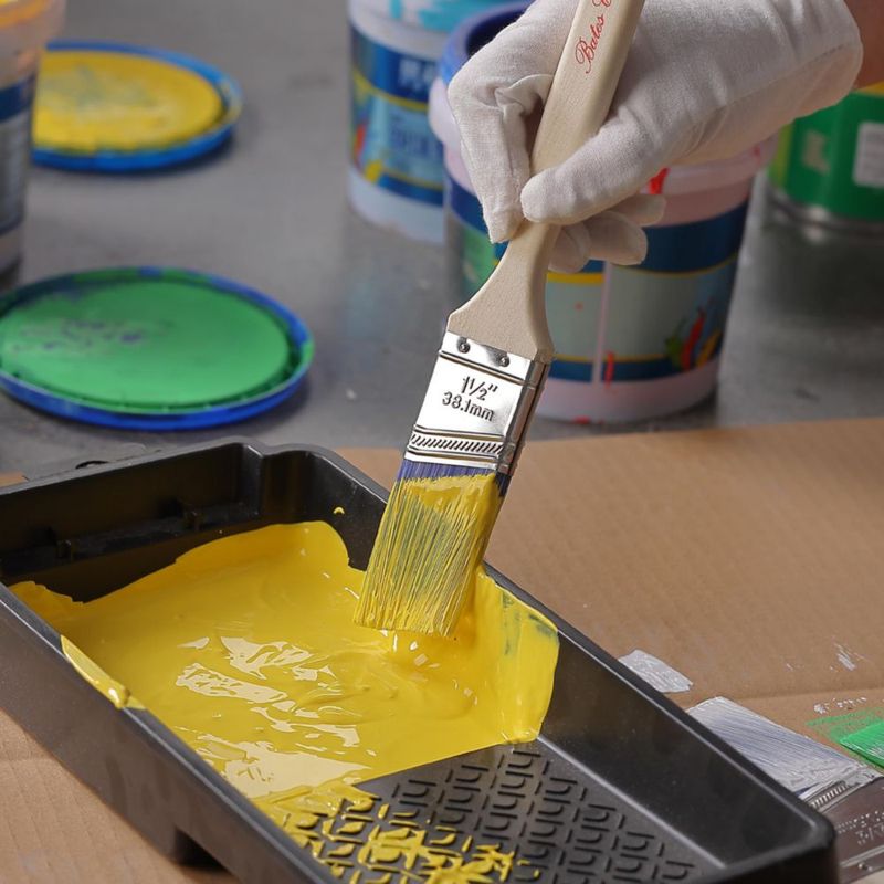 Pincel de pintura Bates Choice 5 cm 12 piezas con mango de madera