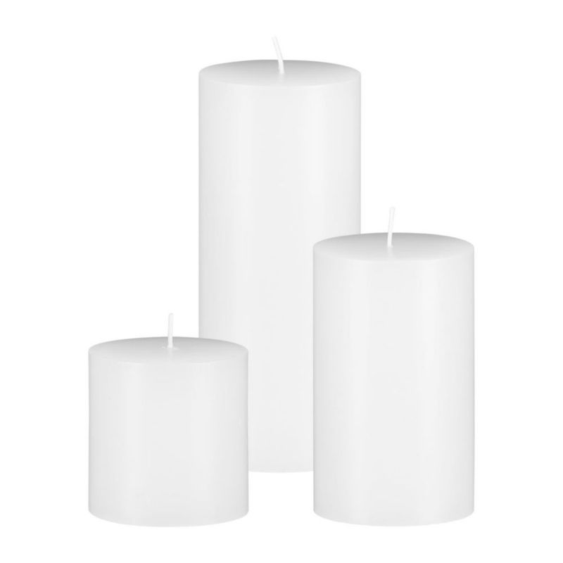 Set de Velas y Jarrones VEVOR 36 piezas 12 cm/18 cm/25 cm blanco