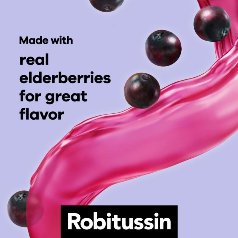 Jarabe para la tos Robitussin Elderberry 118 ml DM para niños