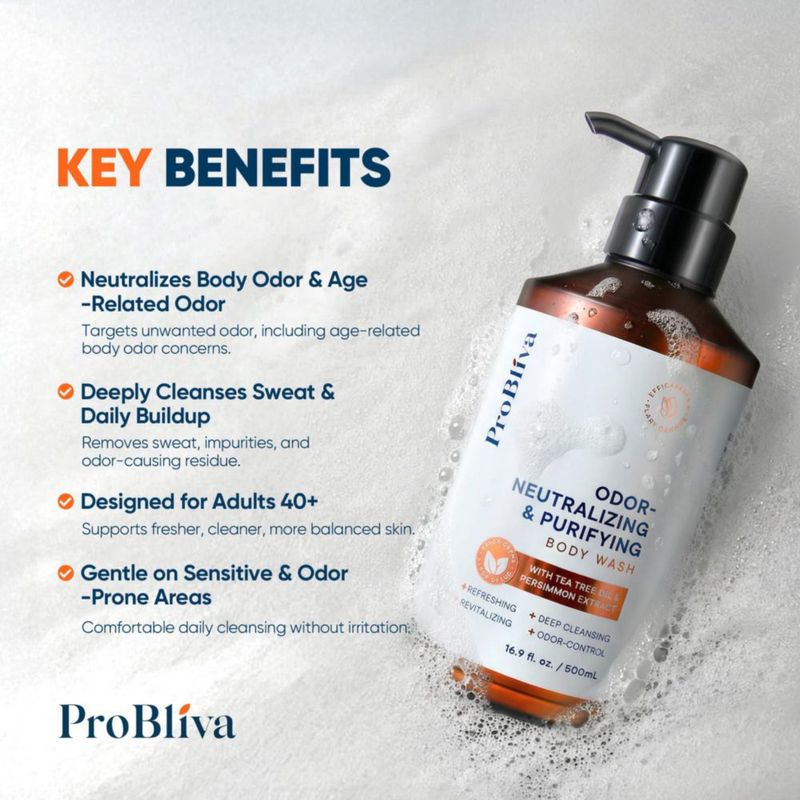 Gel de Ducha ProBliva Pack 2 de 500 ml Control de Olores con Árbol de Té