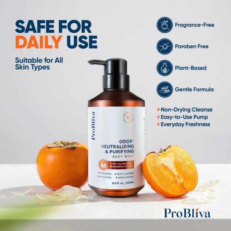 Gel de Ducha ProBliva Pack 2 de 500 ml Control de Olores con Árbol de Té