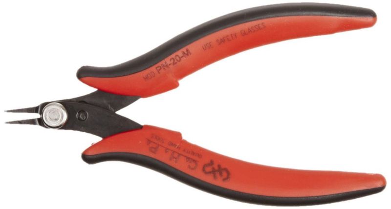 Pinzas Hakko PN-20-M de acero con punta aguja de 10 mm