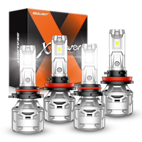 Bombillas SEALIGHT H11/H8/H9 9005 6500K (Pack de 4)