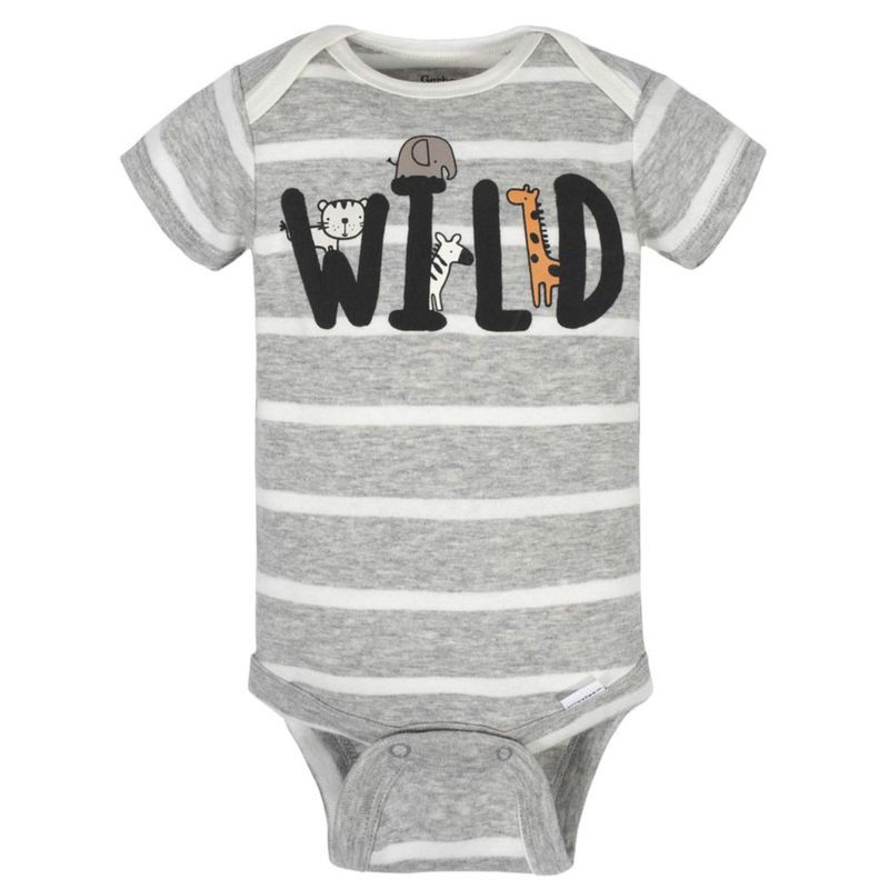 Body Gerber Baby Boy de manga corta paquete de 8 unidades 12 meses azul