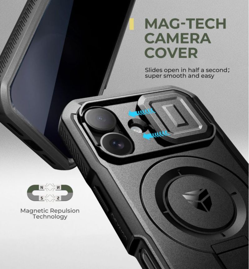Funda Dexnor iPhone 16 6.1" MagSafe con soporte plegable