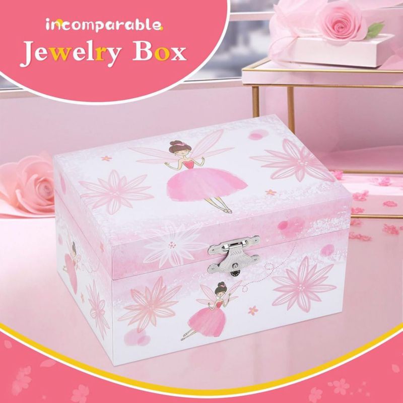 Caja de música TAOPU 15x11x9 cm Diseño de hada y bailarina