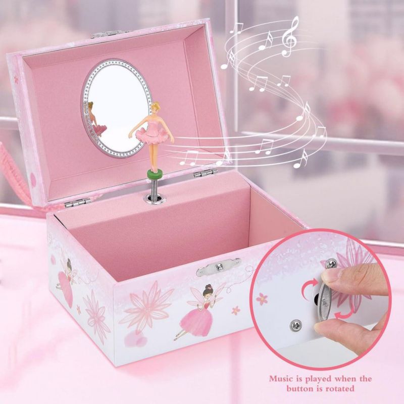 Caja de música TAOPU 15x11x9 cm Diseño de hada y bailarina