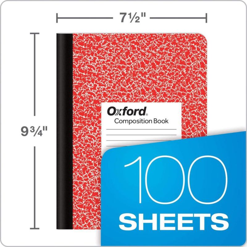 Cuaderno de composición Oxford 25 cm – Pack de 12 100 hojas