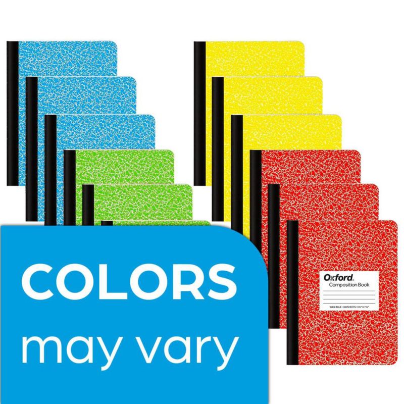 Cuaderno de composición Oxford 25 cm – Pack de 12 100 hojas