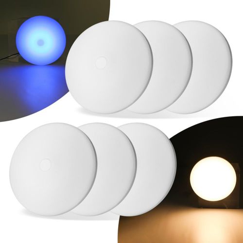 Luces Puck ULITECO 11 cm regulables cálida/azul 12 V