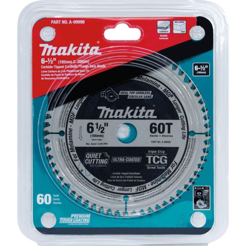 Hoja de sierra Makita 165 mm 60 T Carburo TCG