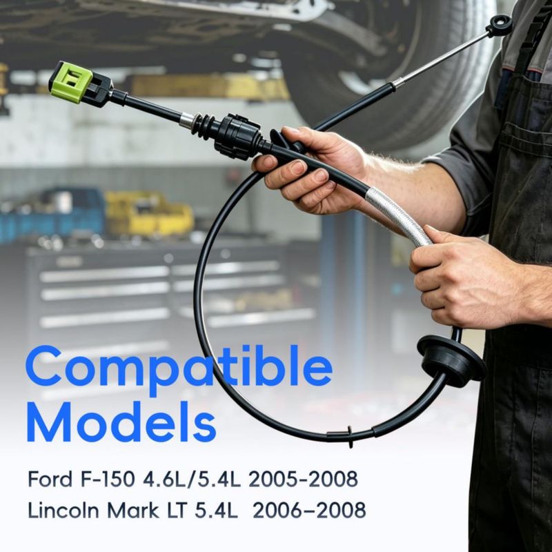 Cable de cambio de transmisión Pyladea para Ford F-150 5L3Z7E395BA