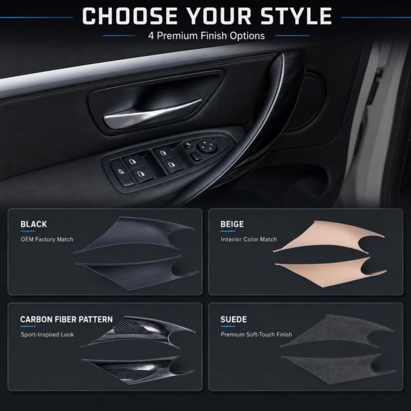 Cubierta para Manija de Puerta iCarPro BMW F30 F32 F80 F82 2 unidades