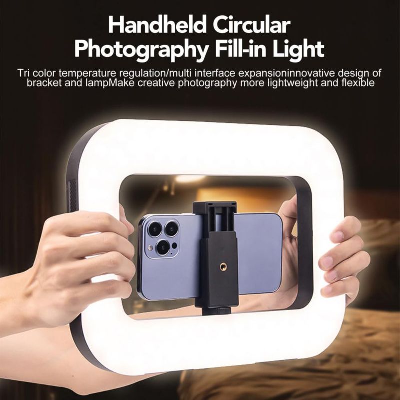 Luz de cámara Nagnahz 20 W con anillo y batería de 8000 mAh