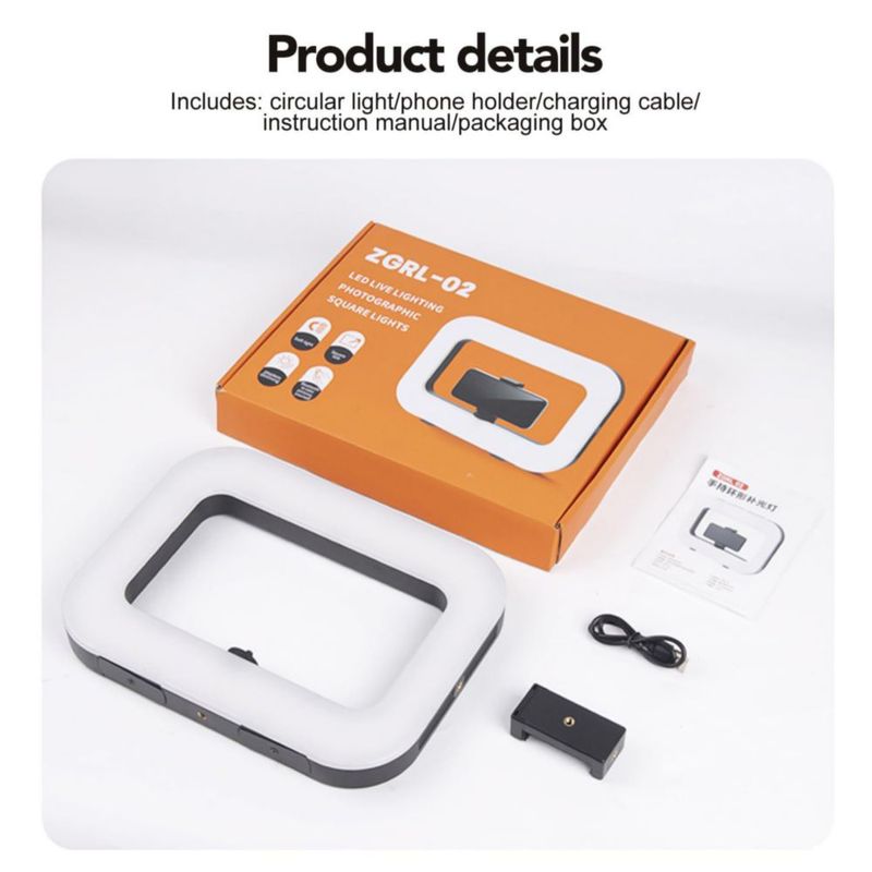 Luz de cámara Nagnahz 20 W con anillo y batería de 8000 mAh