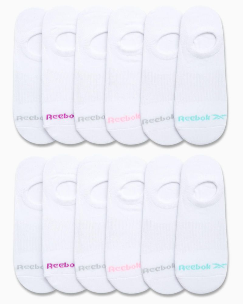 Calcetines Reebok Mujer Invisibles paquete de 12 pares ajuste elástico