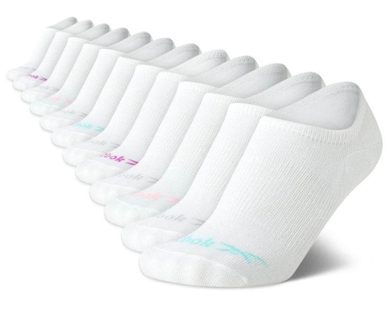 Calcetines Reebok Mujer Invisibles paquete de 12 pares ajuste elástico